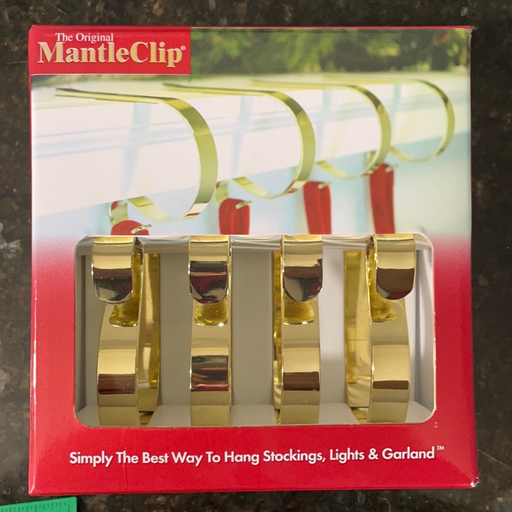 Brass Mantle Clips